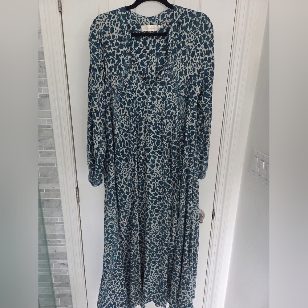 Natalie Martine Fiore Silk Maxi Dress